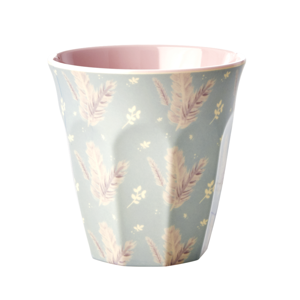 Feather Print Melamine Cup Rice DK